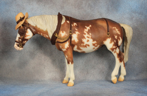 Lot 24 - Old Timer in Sooty Dappled Palomino Pinto (mold #200)